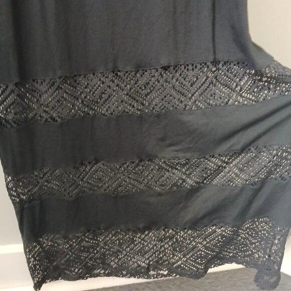 Spense Women's Dress Sz L Black Long Sleeveless Maxi Stretch Crochet NWT $49.99‎ - Picture 7 of 14